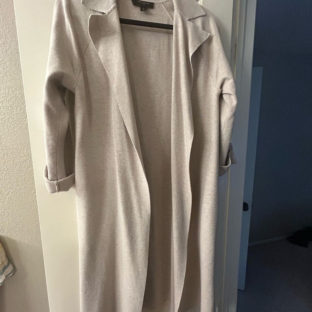 Ann Taylor Tan Long Cardigan